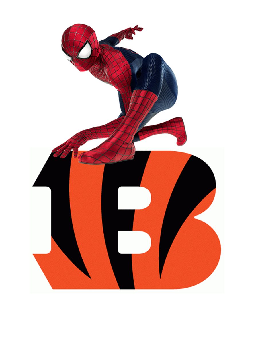 Cincinnati Bengals Spider Man Logo vinyl decal